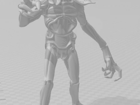 Bonecos 3d style manga anime stranger things demogorgon style caricato 3D Print Model