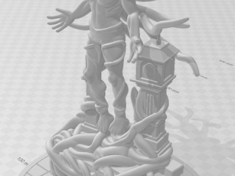 Bonecos 3D-Stil Manga Anime Stranger Things Stil Caricato 3D Druckmodell