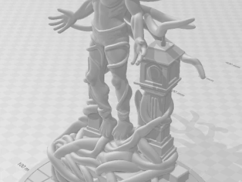 Bonecos 3d style manga anime stranger things style caricato 3D Print Model