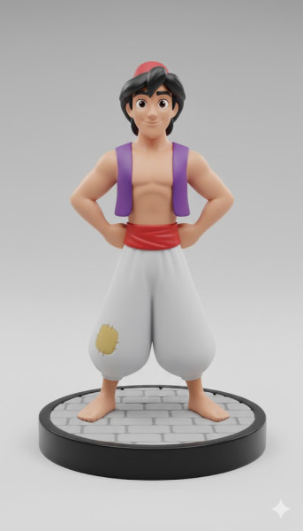 Bonecos 3D 风格漫画动漫阿拉丁风格 caricato 3D 打印模型 .c4d .max .obj .3ds .fbx .stl .blend 