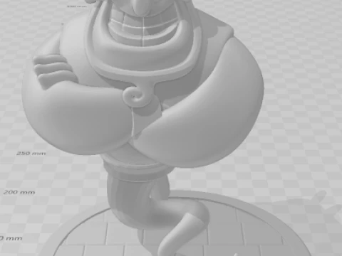 Bonecos 3d style manga anime aladin genio style caricato 3D Print Model