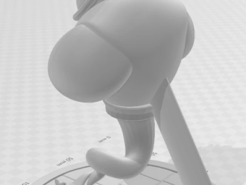 Bonecos 3d style manga anime aladin genio style caricato 3D Print Model