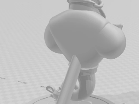 Bonecos 3d style manga anime aladin genio style caricato 3D Print Model