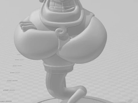 Bonecos 3d style manga anime aladin genio style caricato 3D Print Model