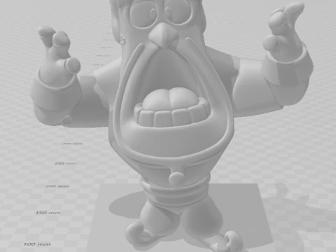 Bonecos 3d style manga anime aladin genio style caricato 3D Print Model