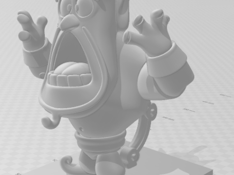 Bonecos 3d стиль манга аниме Аладдин стиль генио карикато 3D Принт Модель