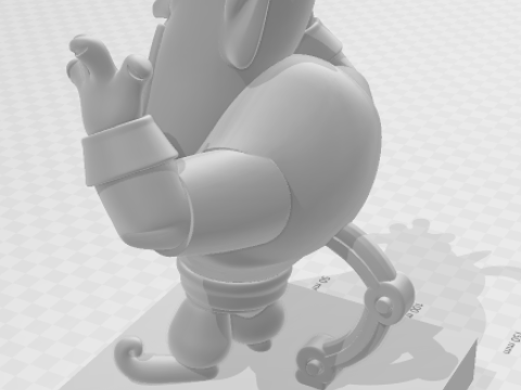 Bonecos 3d стиль манга аниме Аладдин стиль генио карикато 3D Принт Модель