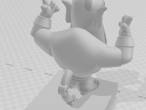 Bonecos 3d стиль манга аниме Аладдин стиль генио карикато 3D Принт Модель