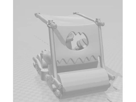 Bonecos 3d style manga anime car flinstone style caricato 3D Print Model