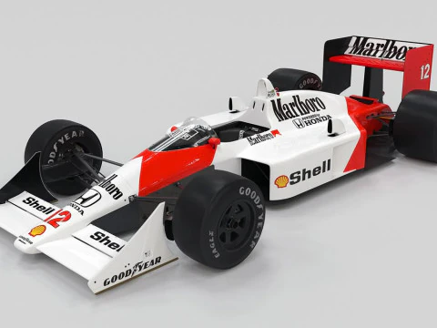 Bonecos 3d style manga anime car F1 style caricato 3D Print Model