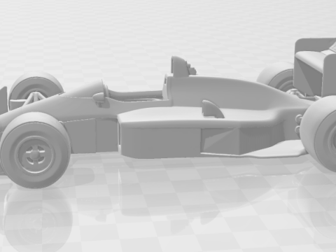 Bonecos 3d tarzı manga anime araba F1 tarzı karikatür 3D Baskı Modeli