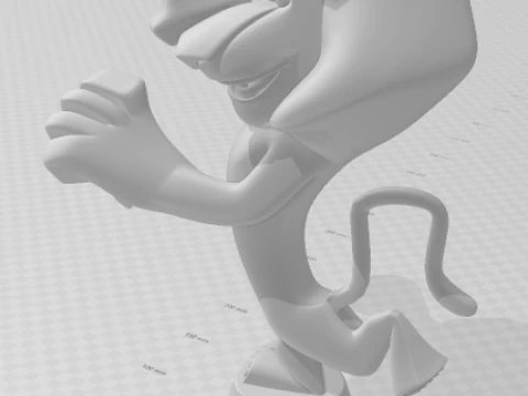 Bonecos 3d style manga anime madagascar alex style caricato 3D Print Model