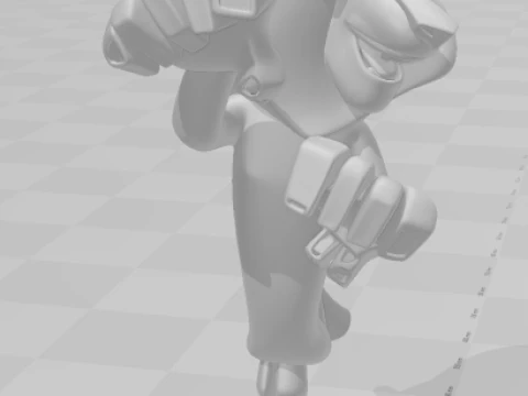 Bonecos 3d style manga anime madagascar alex style caricato 3D Print Model