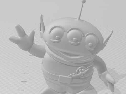 Bonecos 3d стиль манга аниме история игрушек стиль инопланетян карикато 3D Принт Модель