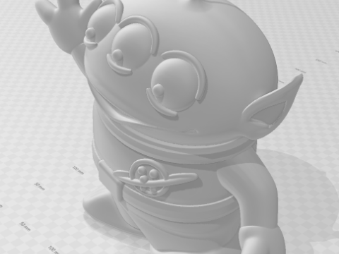 Bonecos 3d стиль манга аниме история игрушек стиль инопланетян карикато 3D Принт Модель