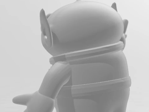 Bonecos 3d style manga anime toy story alien style caricato 3D Print Model