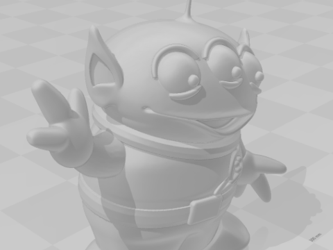 Bonecos 3d стиль манга аниме история игрушек стиль инопланетян карикато 3D Принт Модель