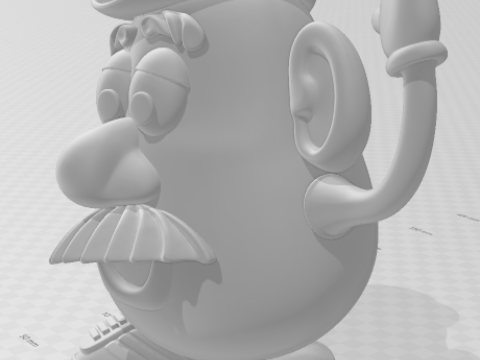 Bonecos 3d стиль манга аниме история игрушек мистер картофель стиль карикато 3D Принт Модель