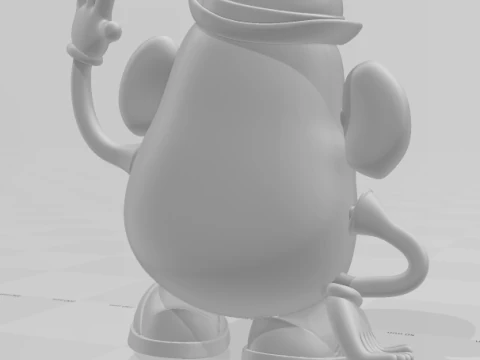Bonecos 3d style manga anime toy story mr potato style caricato 3D Print Model