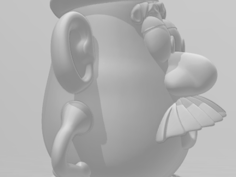 Bonecos 3d стиль манга аниме история игрушек мистер картофель стиль карикато 3D Принт Модель