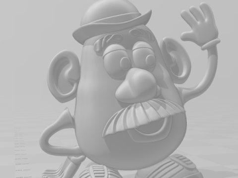 Bonecos 3d стиль манга аниме история игрушек мистер картофель стиль карикато 3D Принт Модель