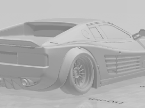 Bonecos 3d style manga anime car ferrari libert walk style caricato 3D Print Model