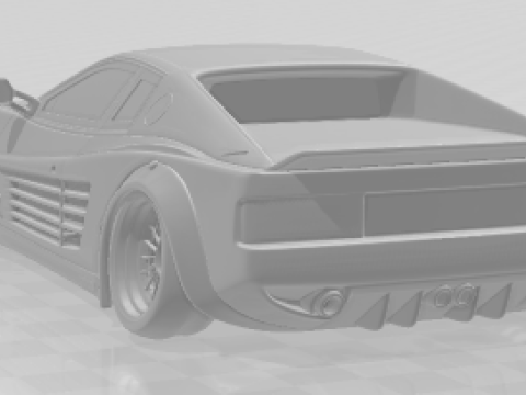 Bonecos 3d style manga anime car ferrari libert walk style caricato 3D Print Model