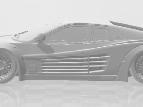 Bonecos 3d style manga anime car ferrari libert walk style caricato 3D Print Model