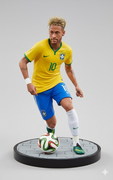 Bonecos 3d style manga anime neymar junior style caricato 3D Print Model .c4d .max .obj .3ds .fbx .stl .blend