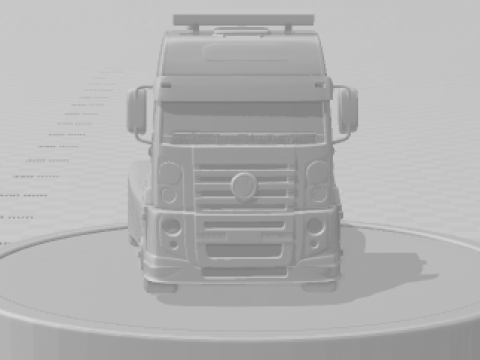 Bonecos 3d style manga anime car truck race pace style caricato 3D Print Model