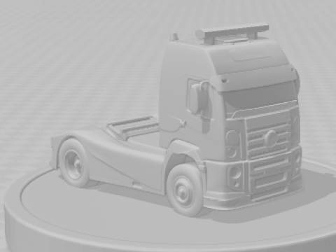 Bonecos 3d style manga anime car truck race pace style caricato 3D Print Model