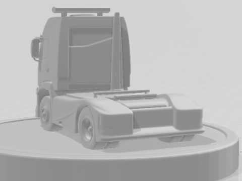 Bonecos 3d style manga anime car truck race pace style caricato 3D Print Model