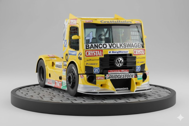 Bonecos 3d style manga anime car truck race style caricato 3D Print Model .c4d .max .obj .3ds .fbx .stl .blend