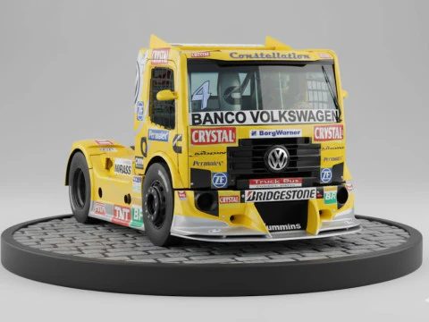 Bonecos gaya 3d manga anime mobil truk gaya balap karicato Model Cetak 3D