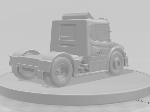 Bonecos 3d style manga anime car truck race style caricato 3D Print Model