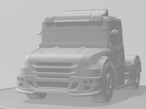 Bonecos 3d style manga anime car truck race style caricato 3D Print Model