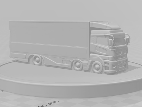 Bonecos 3d style manga anime car truck race style caricato 3D Print Model