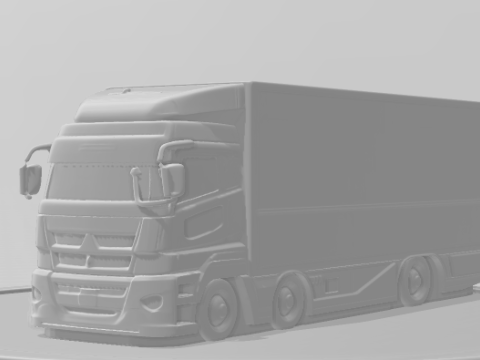 Bonecos 3d style manga anime car truck race style caricato 3D Print Model