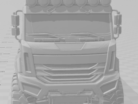 Bonecos 3d style manga anime car truck race style caricato 3D Print Model