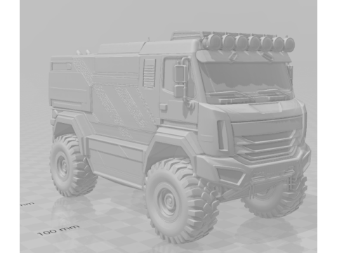 Bonecos 3d style manga anime car truck race style caricato 3D Print Model