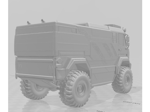 Bonecos 3d style manga anime car truck race style caricato 3D Print Model