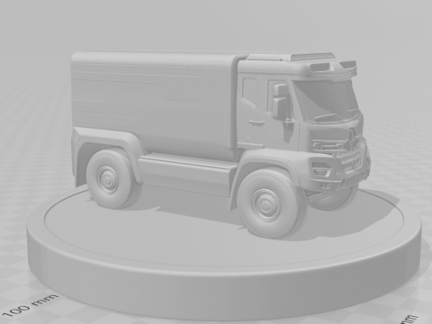 Bonecos 3d style manga anime car truck race style caricato 3D Print Model