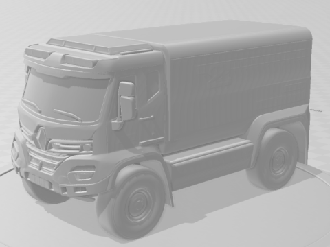 Bonecos 3d style manga anime car truck race style caricato 3D Print Model