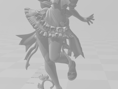 Bonecos 3d style manga anime women lolli style caricato 3D Print Model