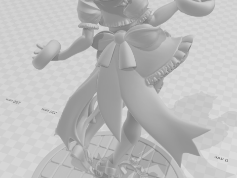 Bonecos 3d style manga anime women lolli style caricato 3D Print Model