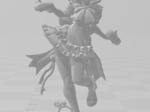 Bonecos 3d style manga anime women lolli style caricato 3D Print Model