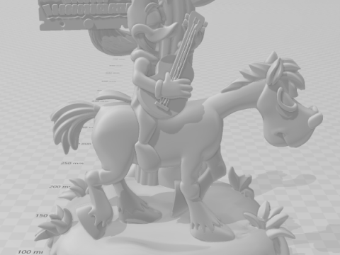 Bonecos 3d style manga anime wood woodpecker pica pau style caricato 3D Print Model