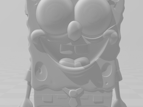 Bonecos 3d style manga anime sponge bob esponja style caricato 3D Print Model