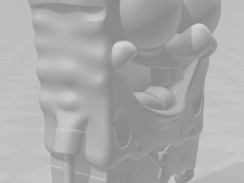 Bonecos 3d style manga anime sponge bob esponja style caricato 3D Print Model