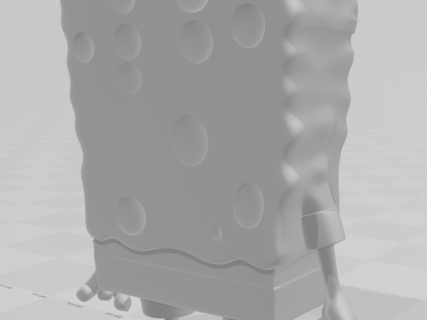 Bonecos 3d style manga anime sponge bob esponja style caricato 3D Print Model